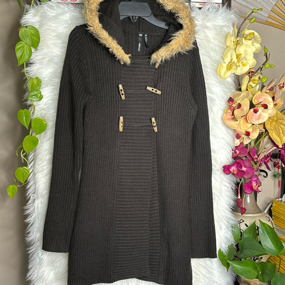 Takeout  hooded cardigan
